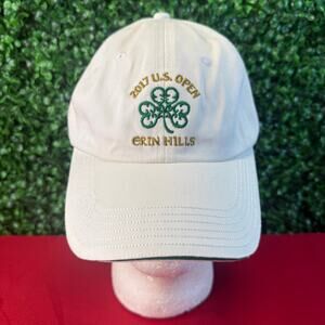 2017 US Open Erin Hills Golf Hat White Strapback USGA Member Cap Adult OSFM